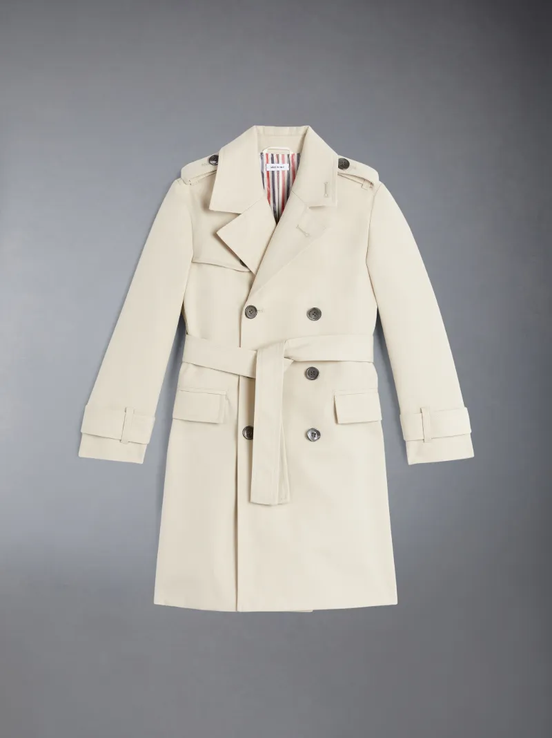 Khaki Waterproof Cotton Twill Classic Trench Coat Khaki Waterproof Cotton Twill Classic Trench Coat