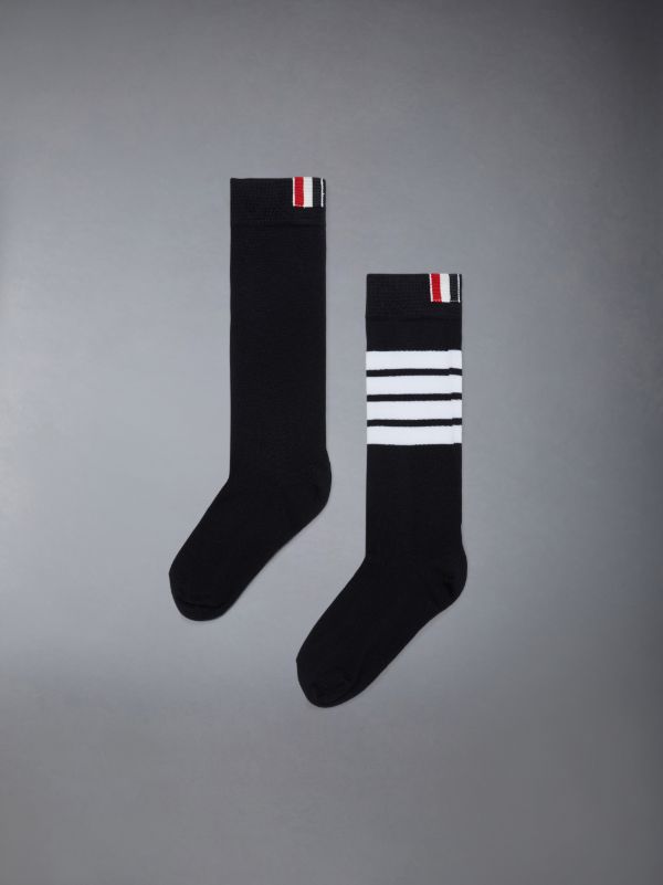 Kid's Cotton 4-Bar Knee High Socks