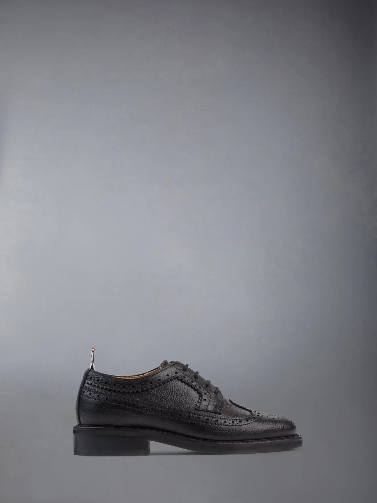 Kid's Pebbled Calfskin Classic Longwing Brogue Thom Browne