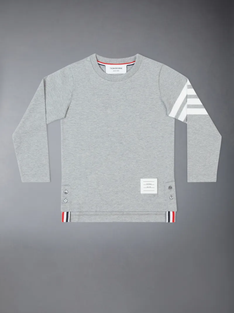 Thom Browne t shirt four bar grey store size small