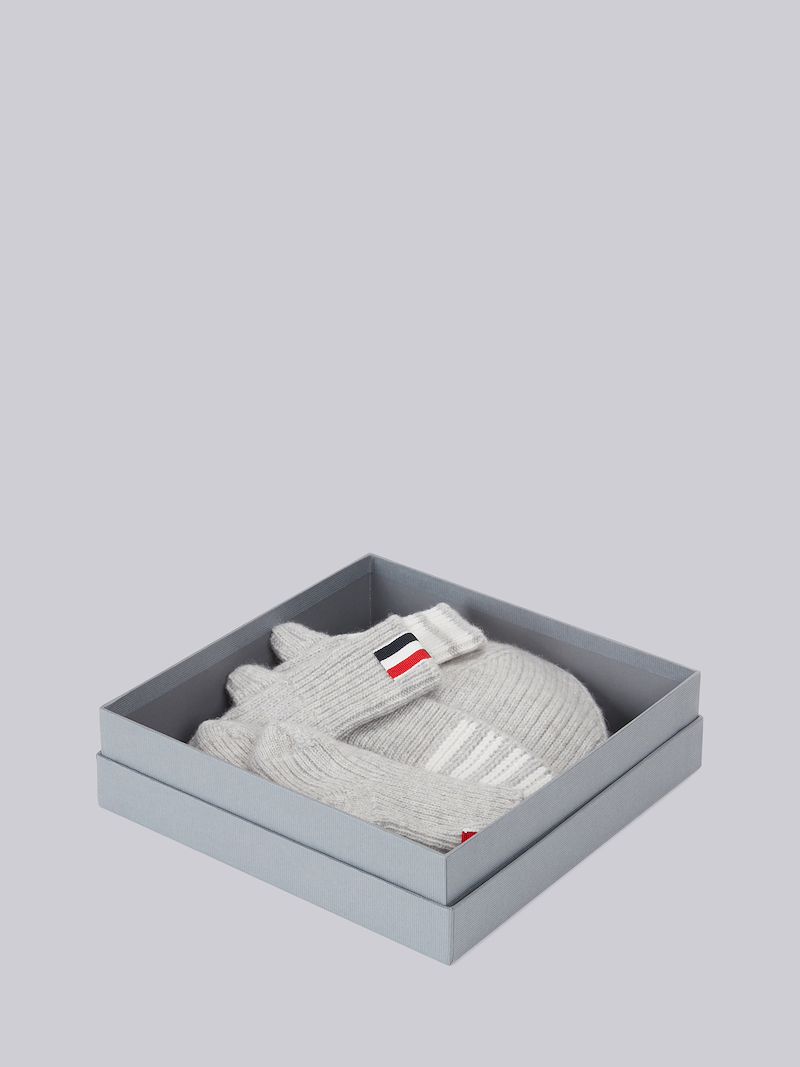 Light Grey Wool Cashmere 4-Bar Newborn Set