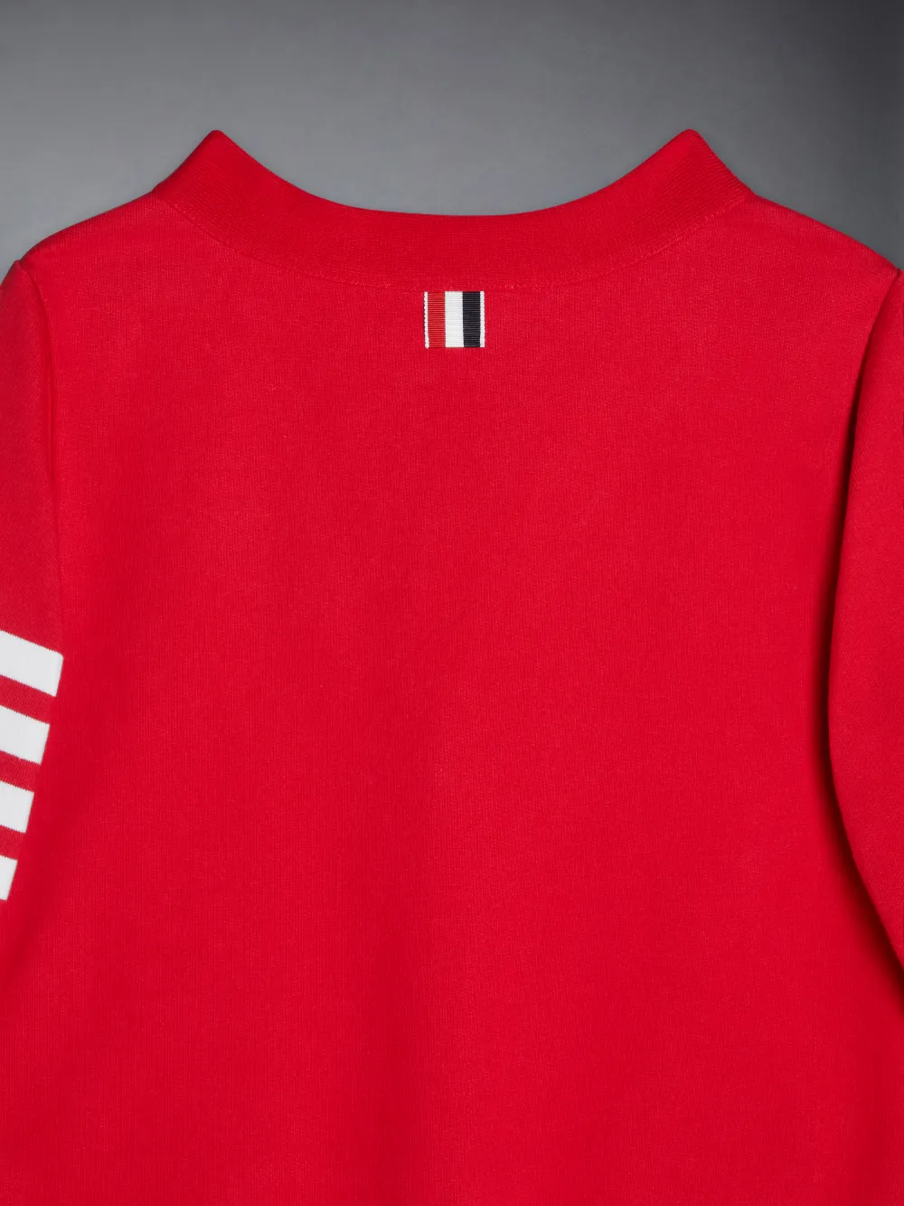 LOOPBACK COTTON 4-BAR HECTOR V NECK CARDIGAN | Thom Browne