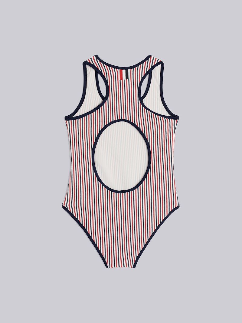 LYCRA SEERSUCKER ONE PIECE SWIMSUIT