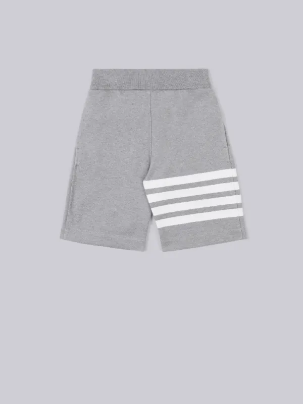 Medium Grey Classic Cotton Loopback Jersey Engineered 4-Bar Sweat Shorts