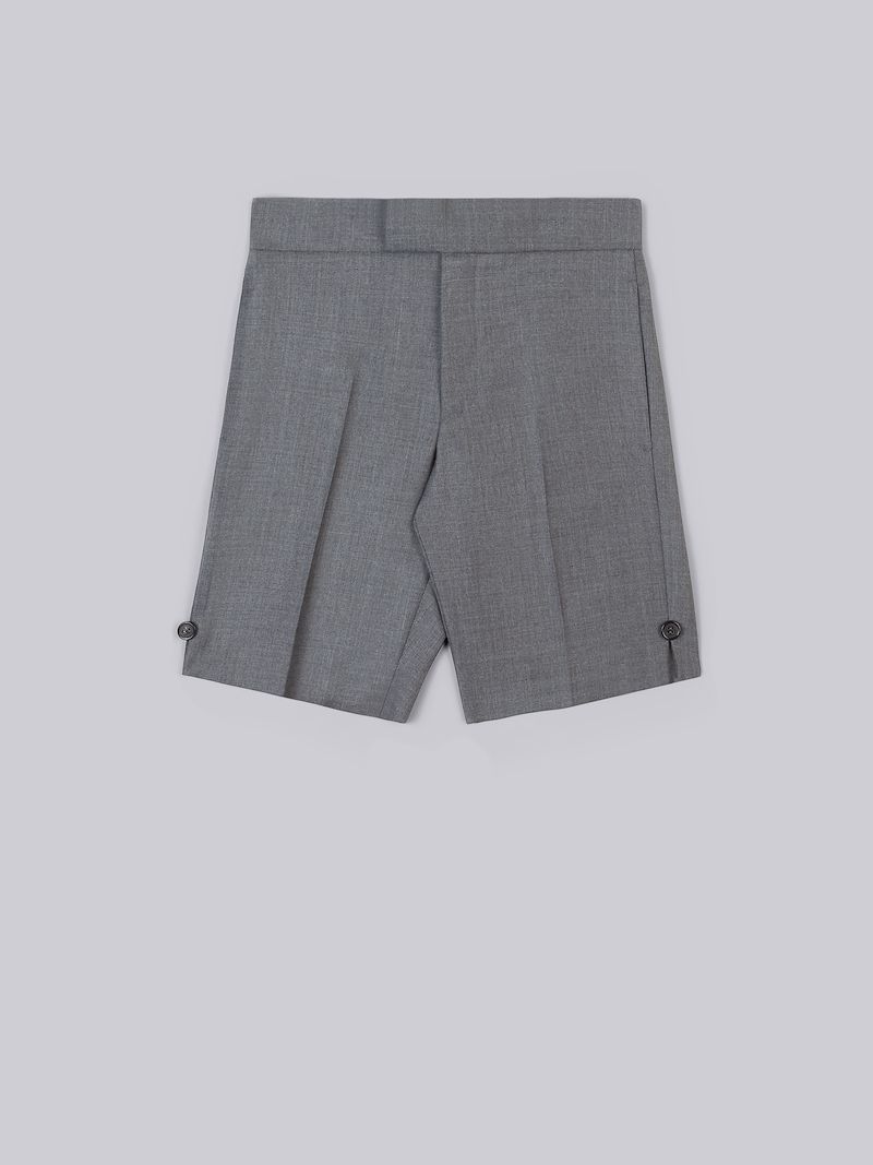 Medium Grey Super 120s Twill Classic Short
