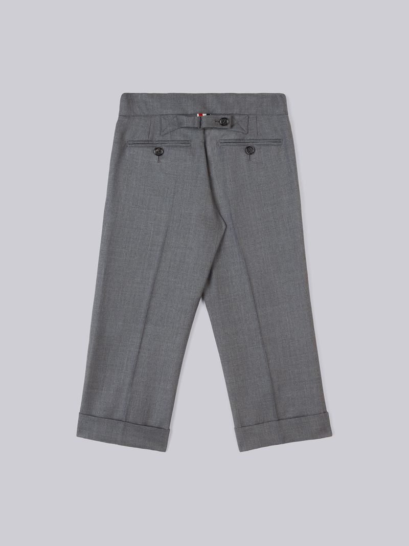 Medium Grey Super 120s Twill Classic Trouser