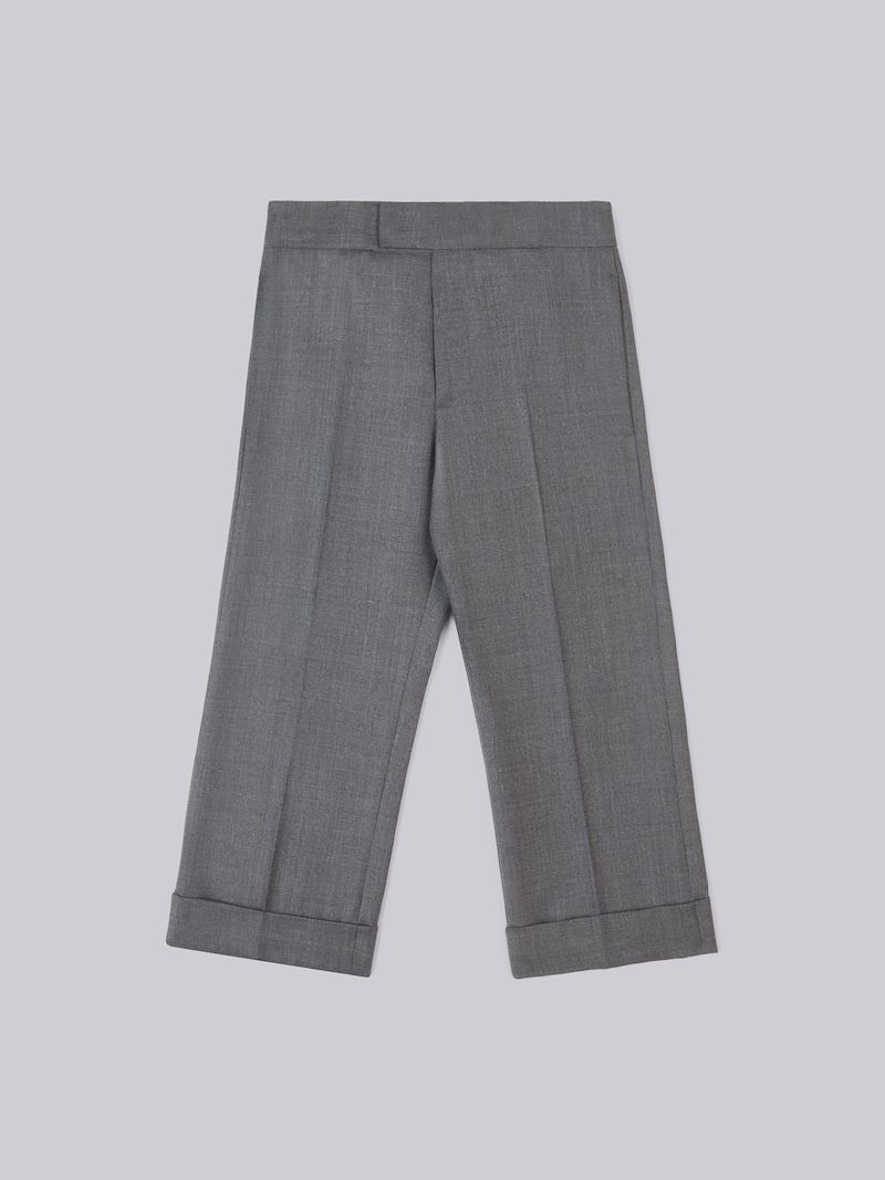 Medium Grey Super 120s Twill Classic Trouser