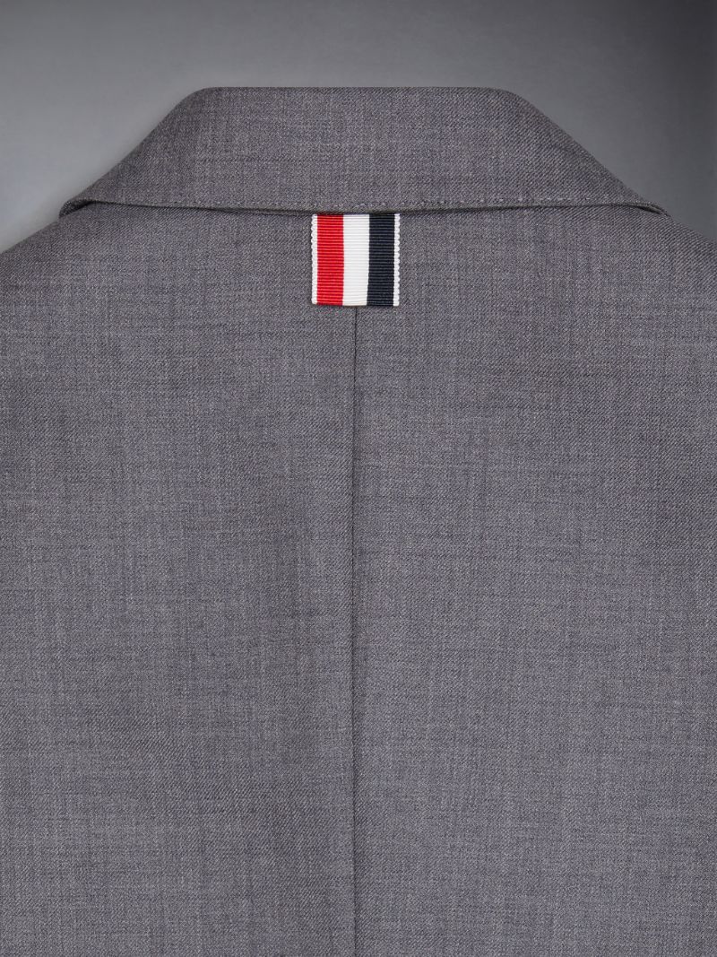 Medium Grey Super 120s Twill Wool Classic Jacket