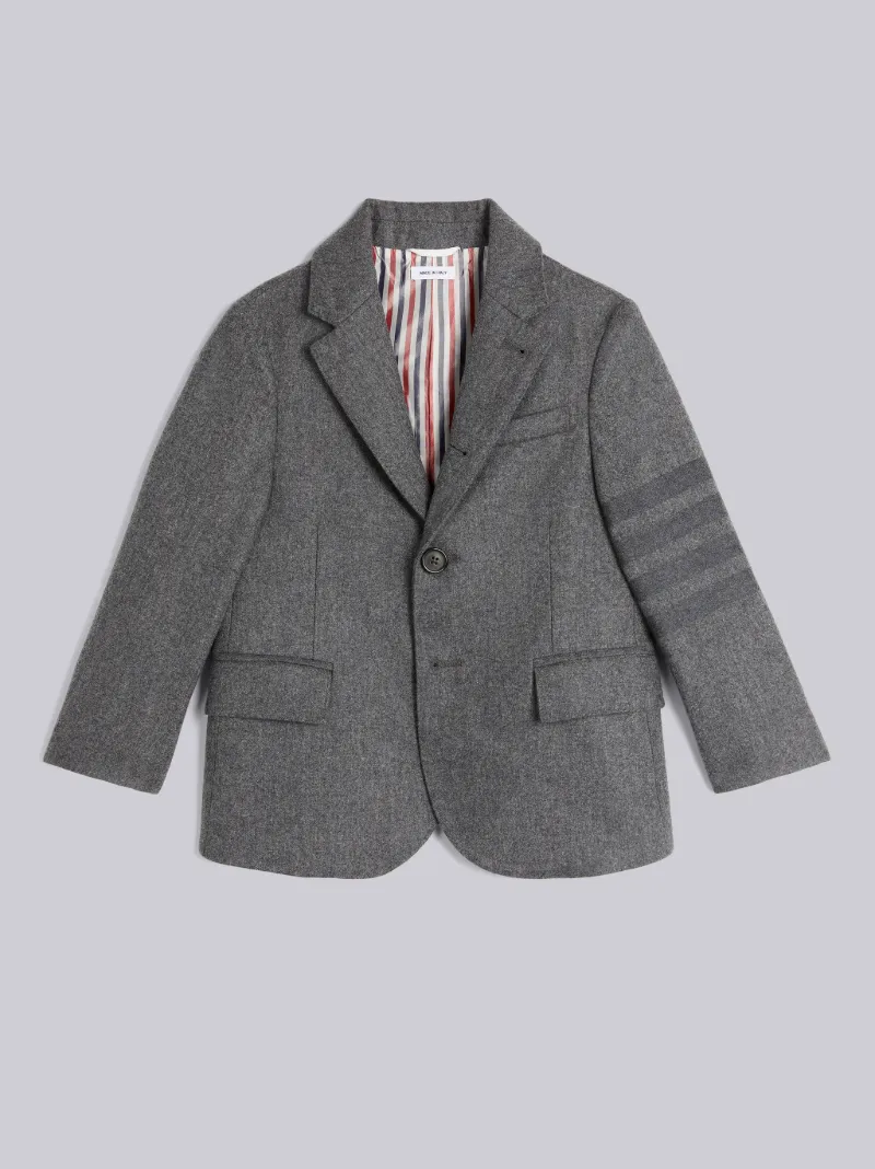 Medium Grey Wool Flannel Tonal 