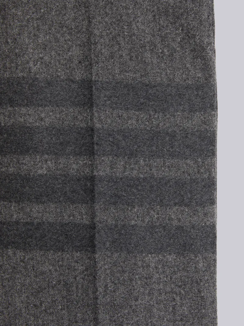 Medium Grey Wool Flannel Tonal Engineered 4-Bar Classic Trouser