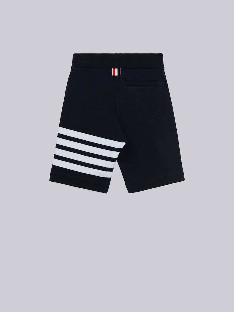 Navy Loopback Engineered 4-Bar Sweatshort