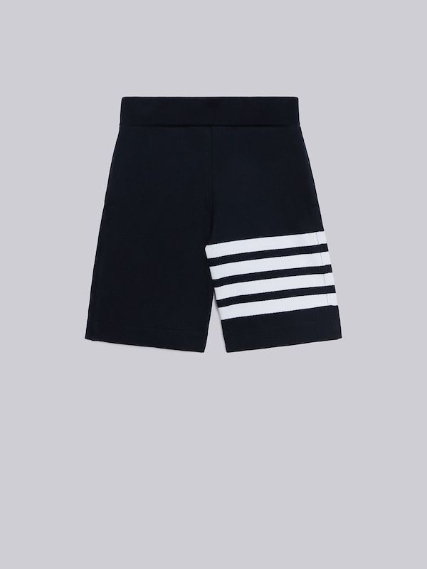 Navy Loopback Engineered 4-Bar Sweatshort