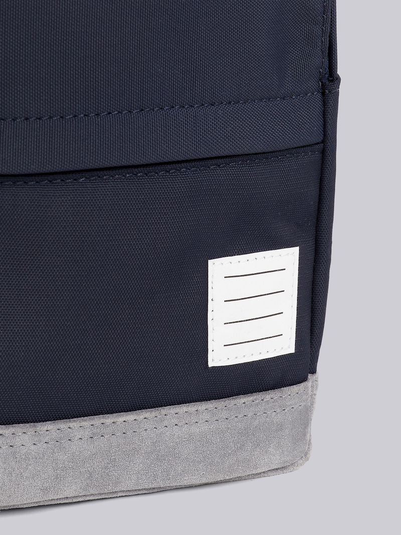 Navy Nylon Small Backpack