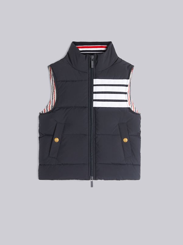Navy Ripstop Down Filled 4-Bar Vest