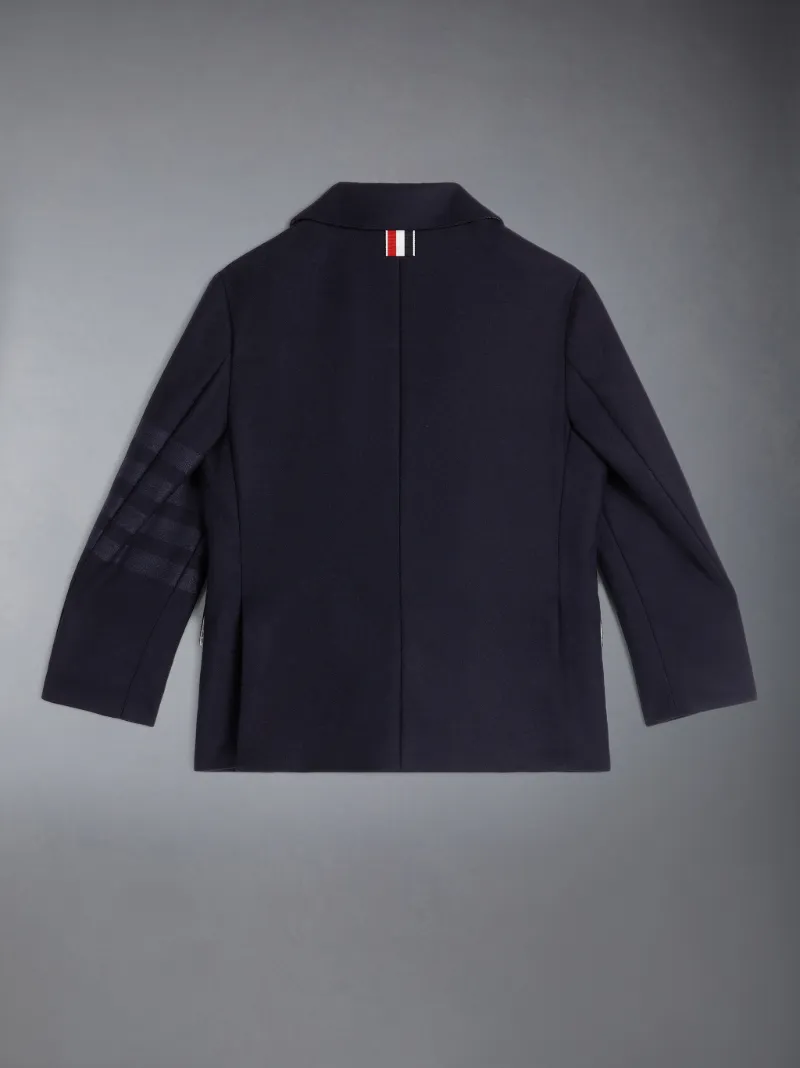 Navy Wool Flannel Tonal Engineered 4-Bar Classic Sport Coat Navy Wool Flannel Tonal Engineered 4-Bar Classic Sport Coat