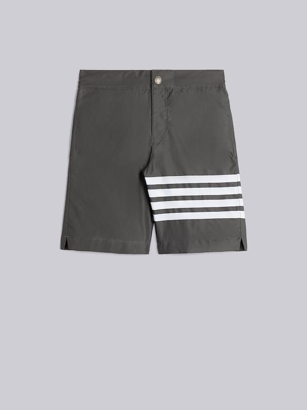 NYLON SWIM 4-BAR BOARD SHORTS