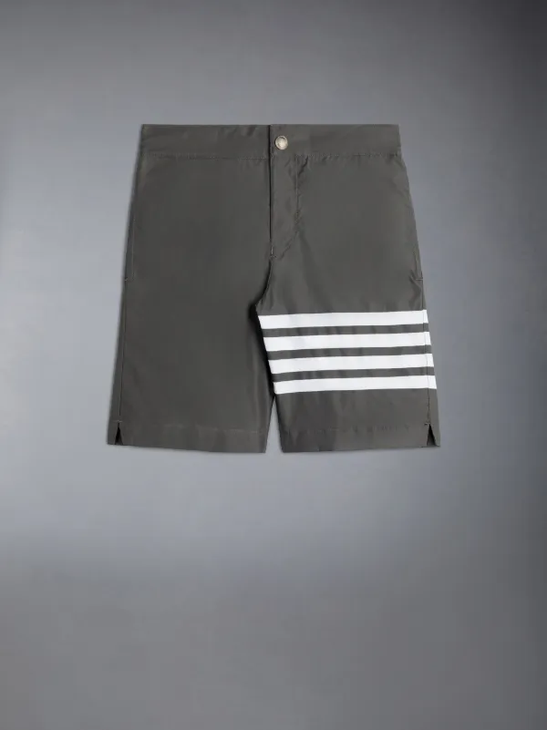 NYLON SWIM 4-BAR BOARD SHORTS