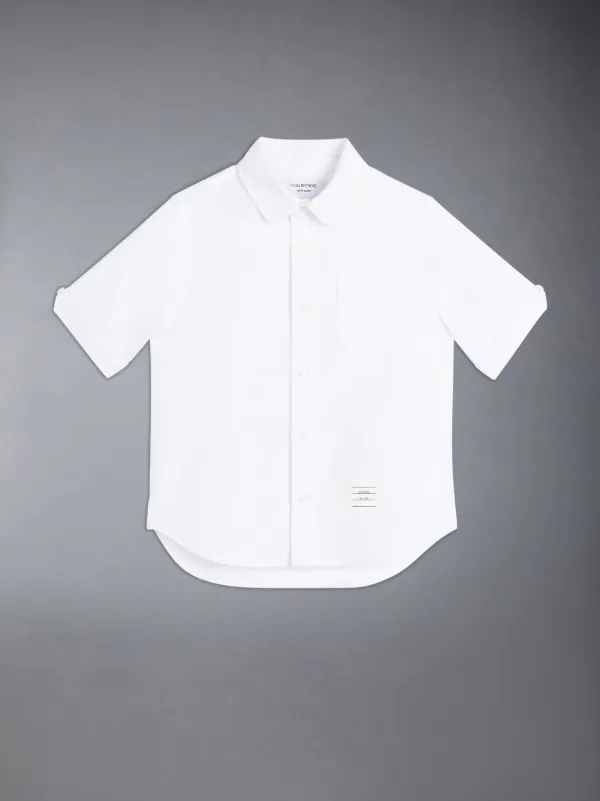 OXFORD SHORT SLEEVE ROUND COLLAR SHIRT