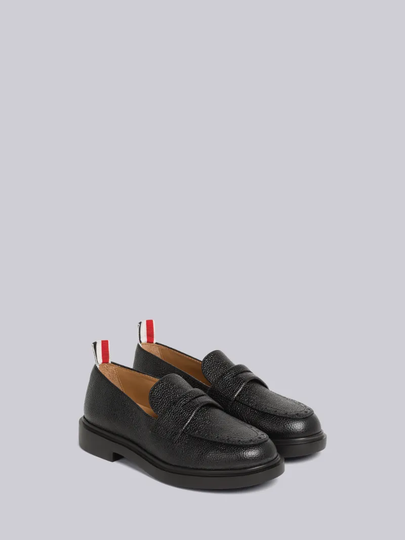 PEBBLE GRAIN LEATHER PENNY LOAFER