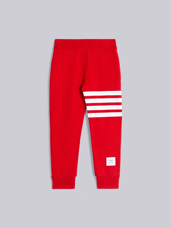 Red Classic Loopback Engineered 4-Bar Sweatpant