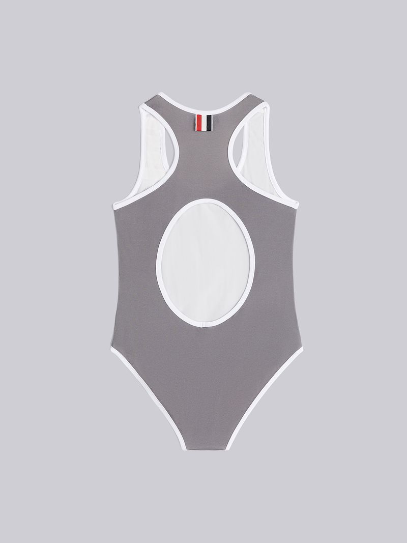 STRETCH SWIM TECH 4-BAR ONE PIECE SWIMSUIT