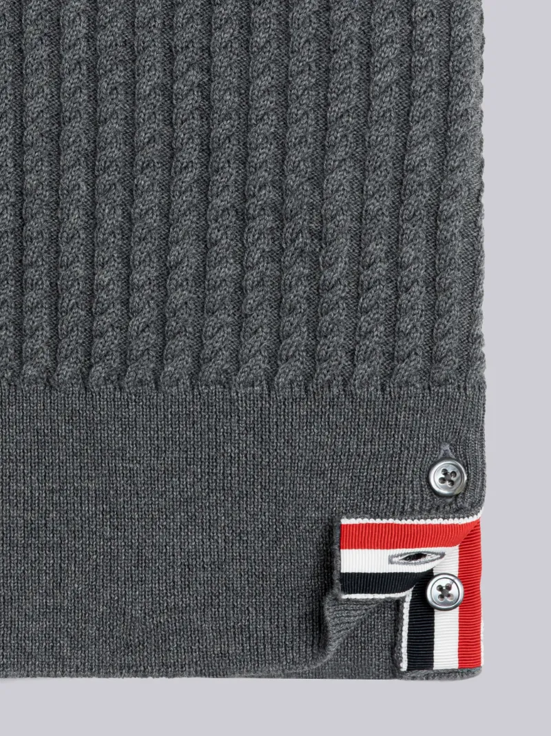 stripe-detail roll neck sweater