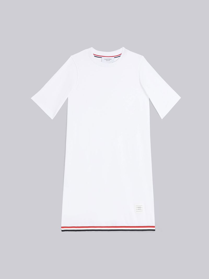 stripe-detail T-shirt dress