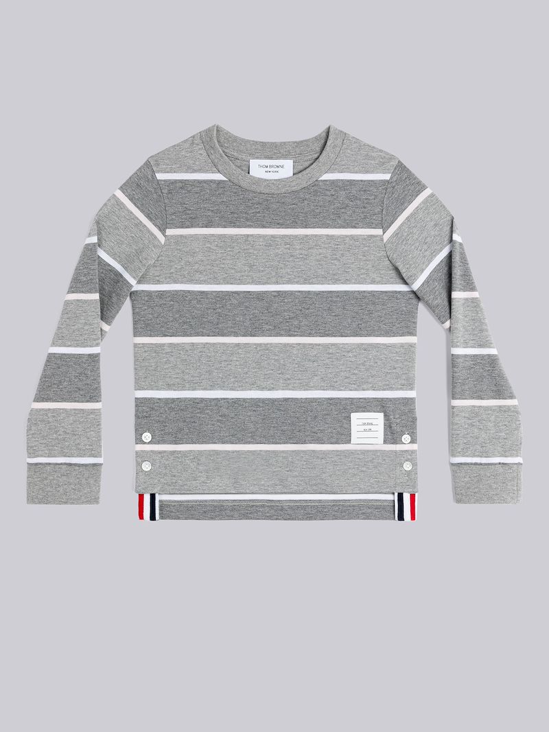 striped long-sleeved sweater