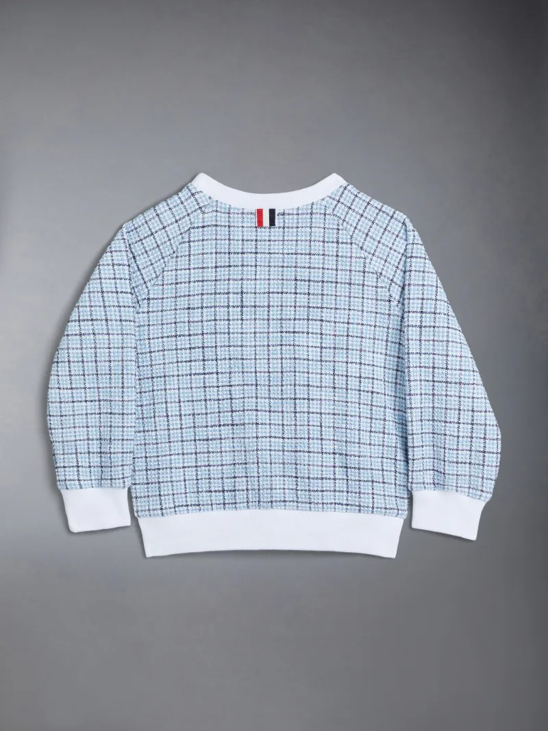 Thom browne hot sale blue sweatshirt