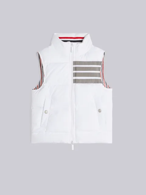 Medium Grey Wool Melton Stripe Rib Trim Leather Sleeve Varsity ...