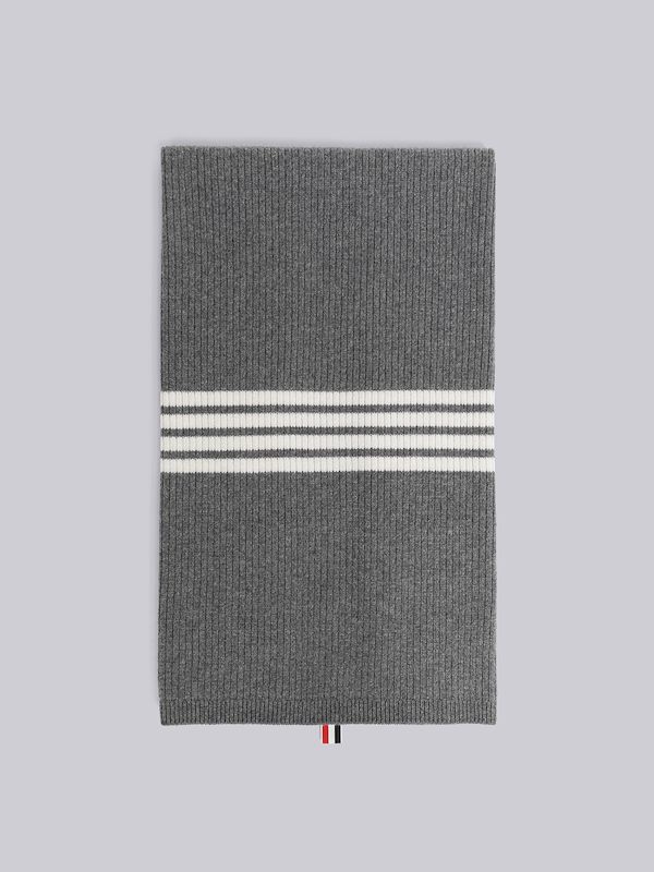 WOOL CASHMERE 4-BAR BLANKET