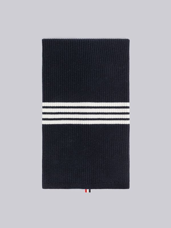 WOOL CASHMERE 4-BAR BLANKET
