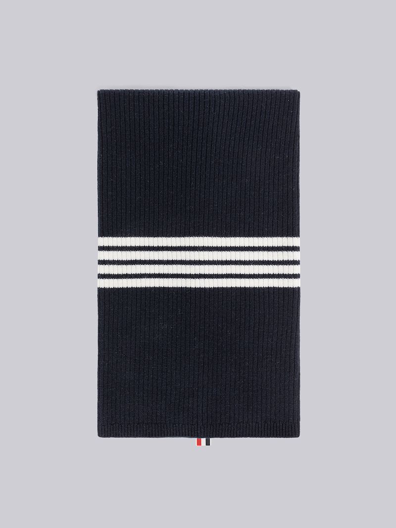 WOOL CASHMERE 4-BAR BLANKET