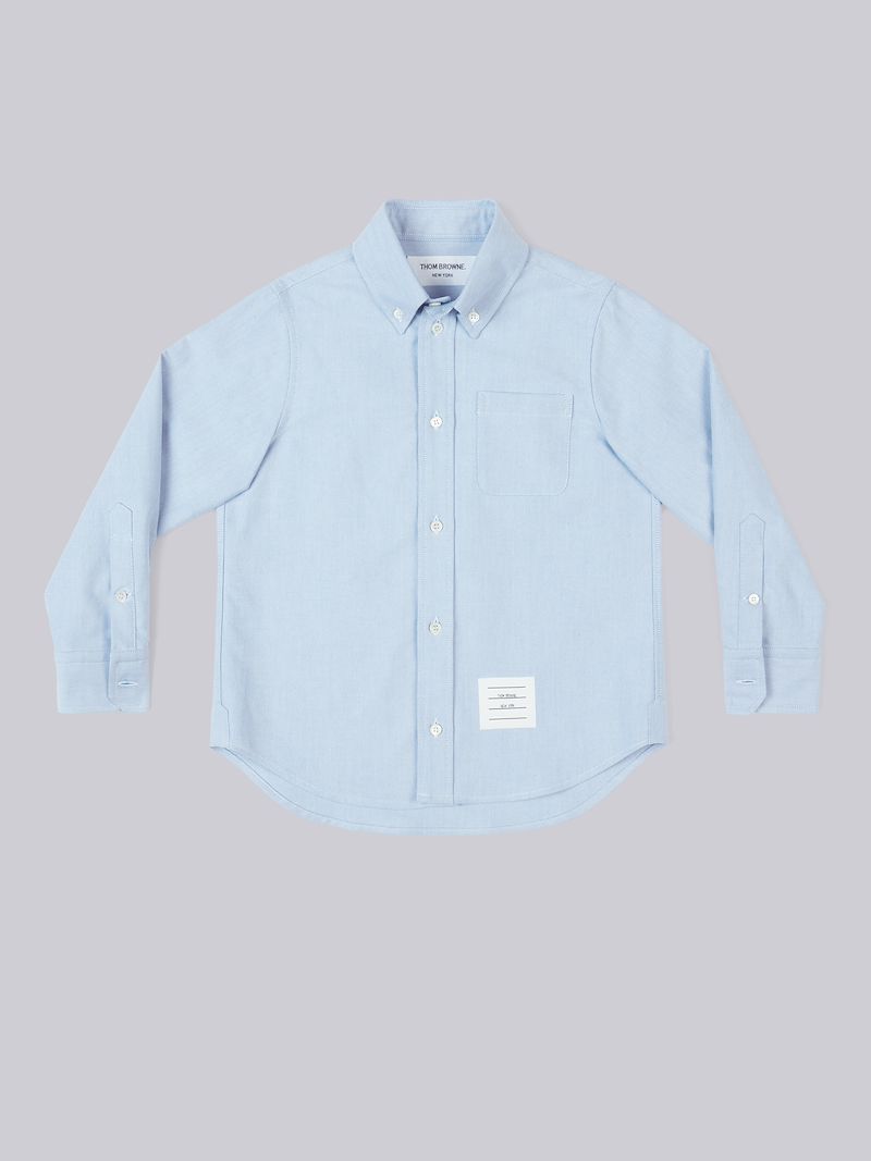 ライトブルー コットン オックスフォード クラシックシャツブルー Thom Browne 公式オンラインサイト
