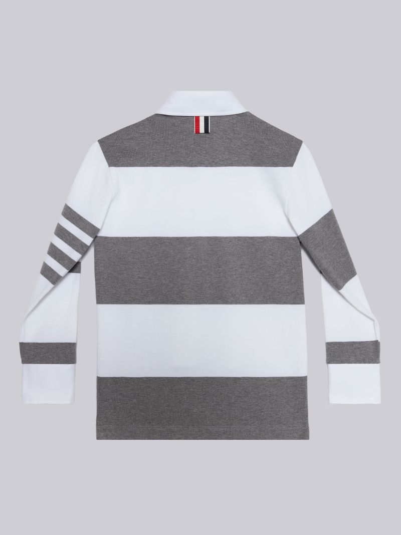 THOM BROWNE ロングスリーブポロシャツ-