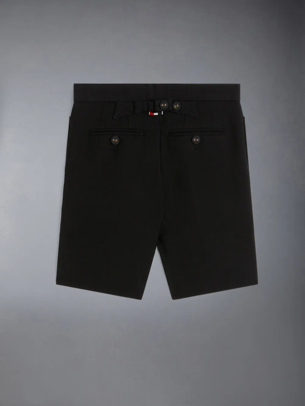 PRADA ブラックショートパンツ ウエストゴム ポケット付き PRADA ブラックショートパンツ ウエストゴム ポケット付き