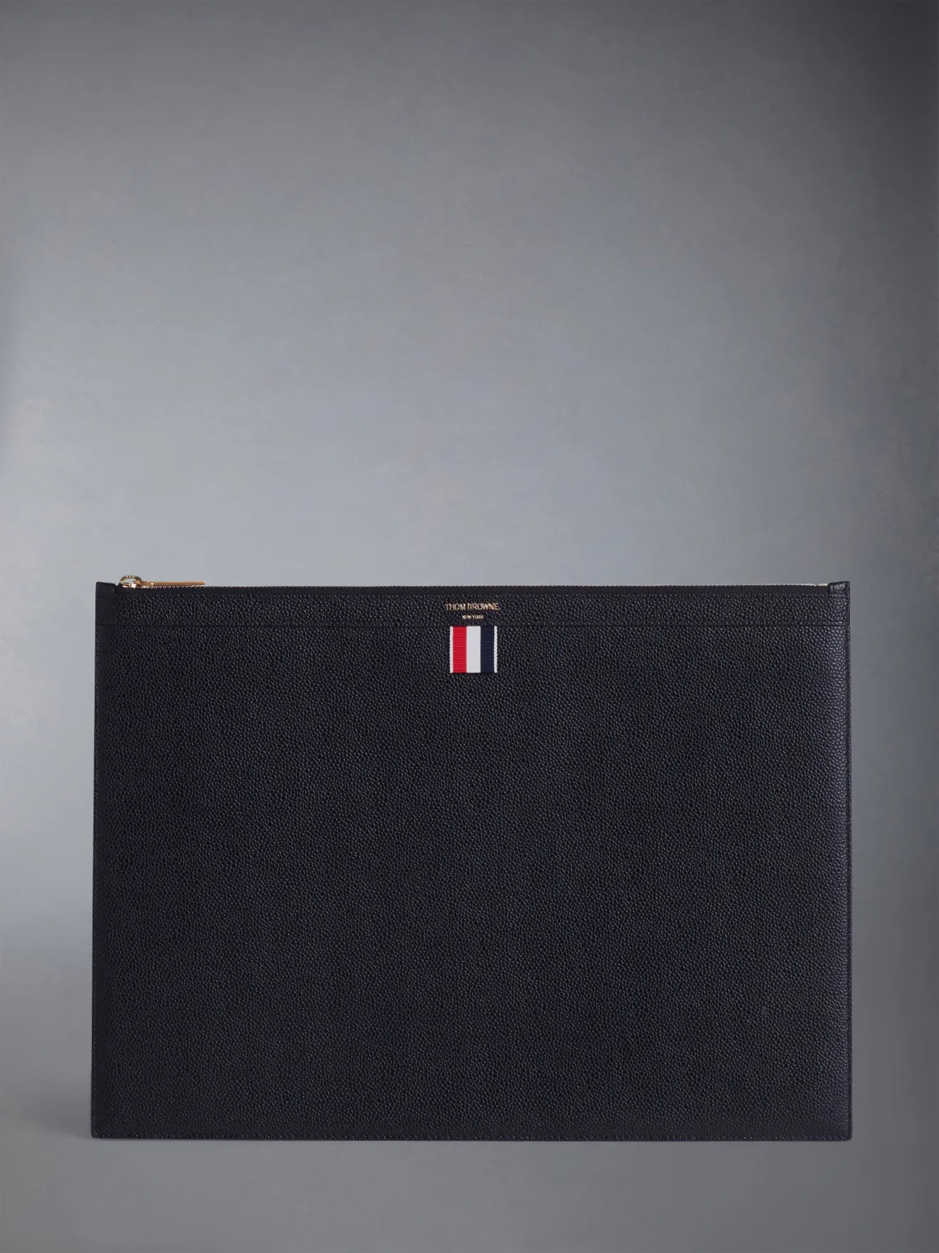 large zipper laptop holder | Thom Browne