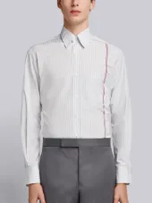 Left-center Stripe Classic University Stripe Long Sleeve Oxford Shirt