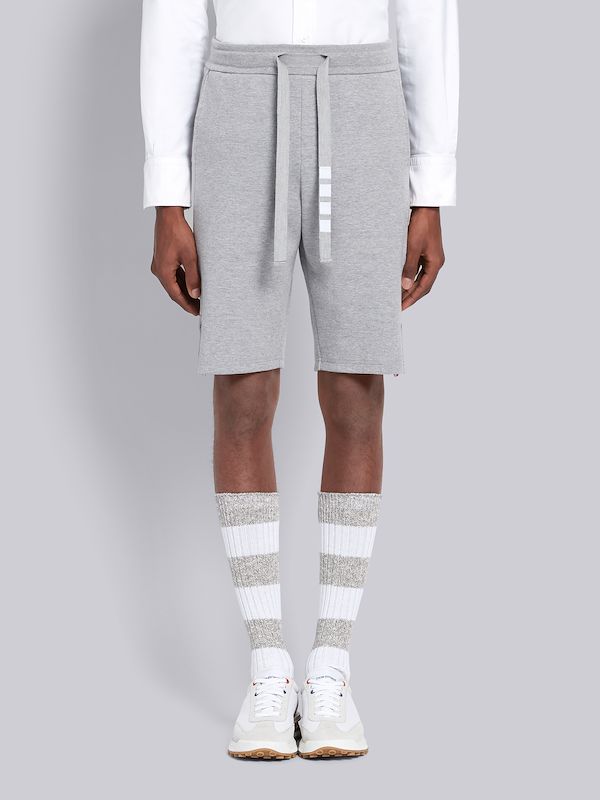 light grey sweatshorts