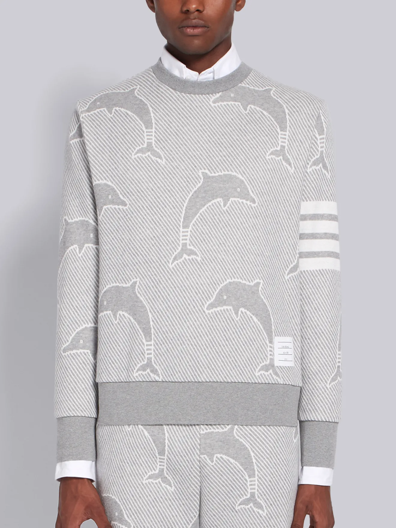thom browne dolphin sweater