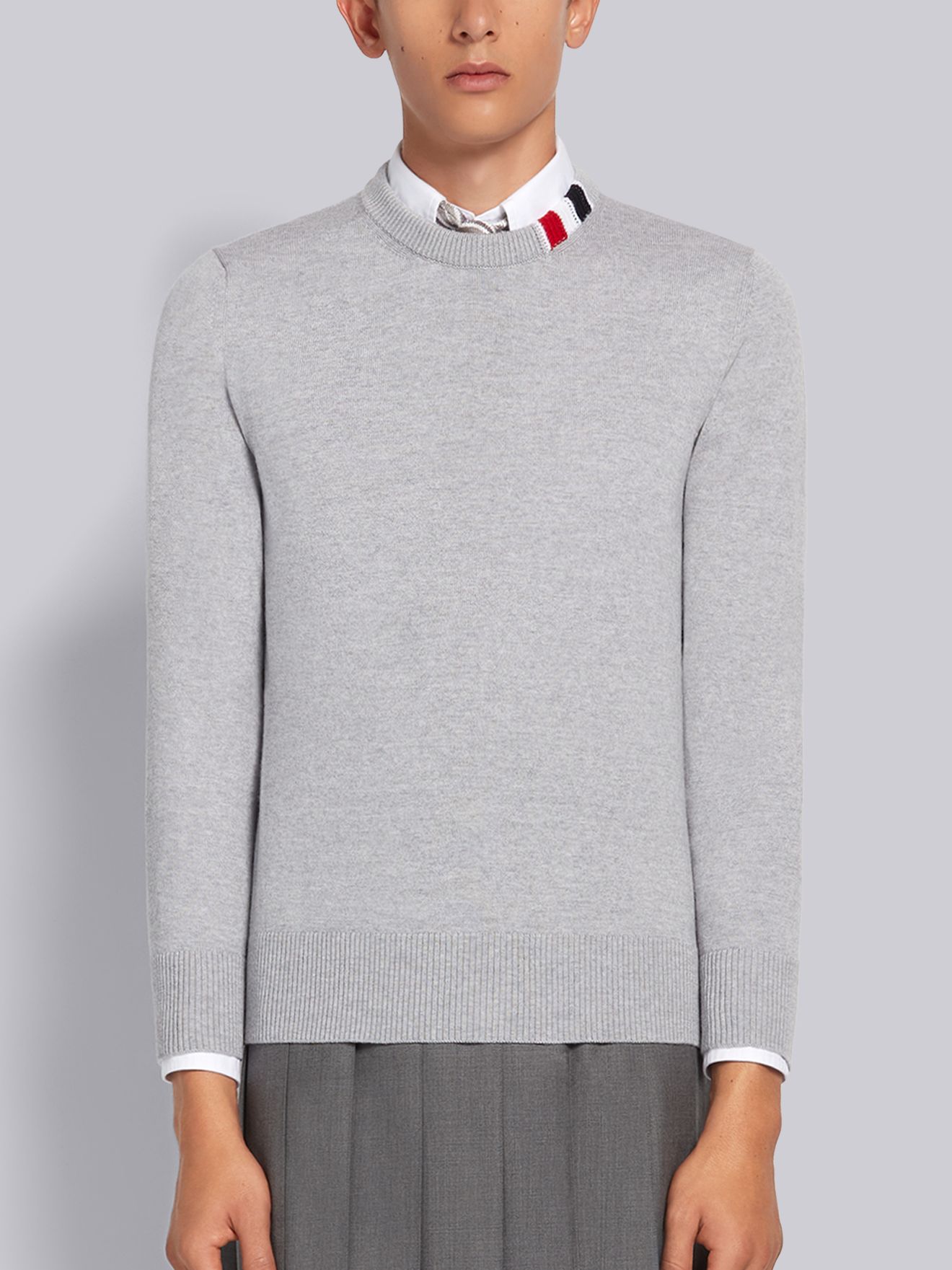 collar and crew neck