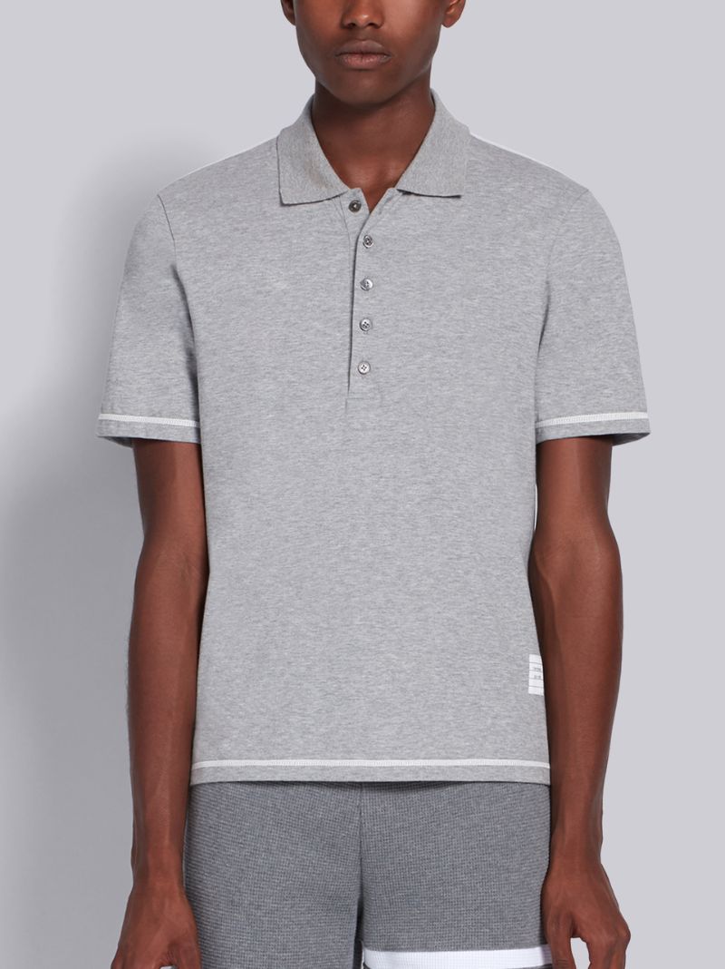 Light Grey Jersey Polo