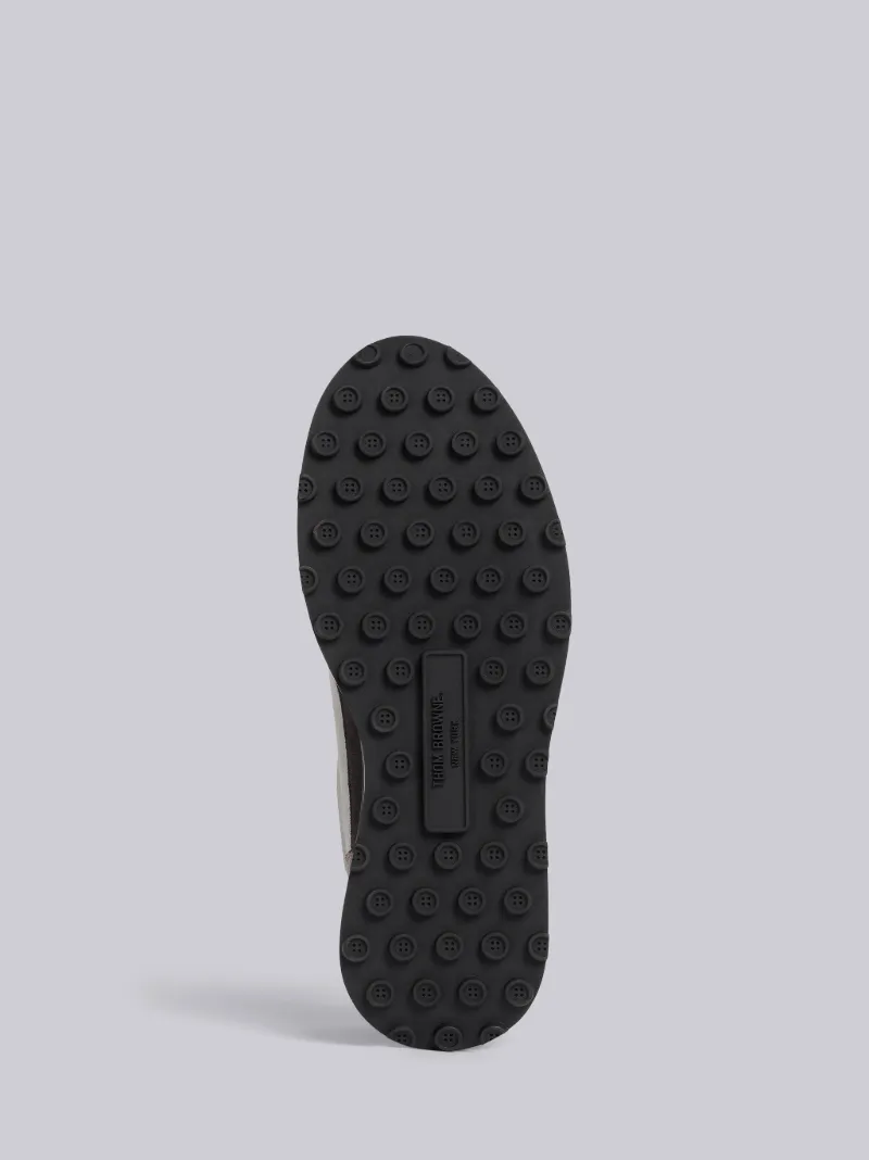 Light Grey Kid Suede Tech Runner