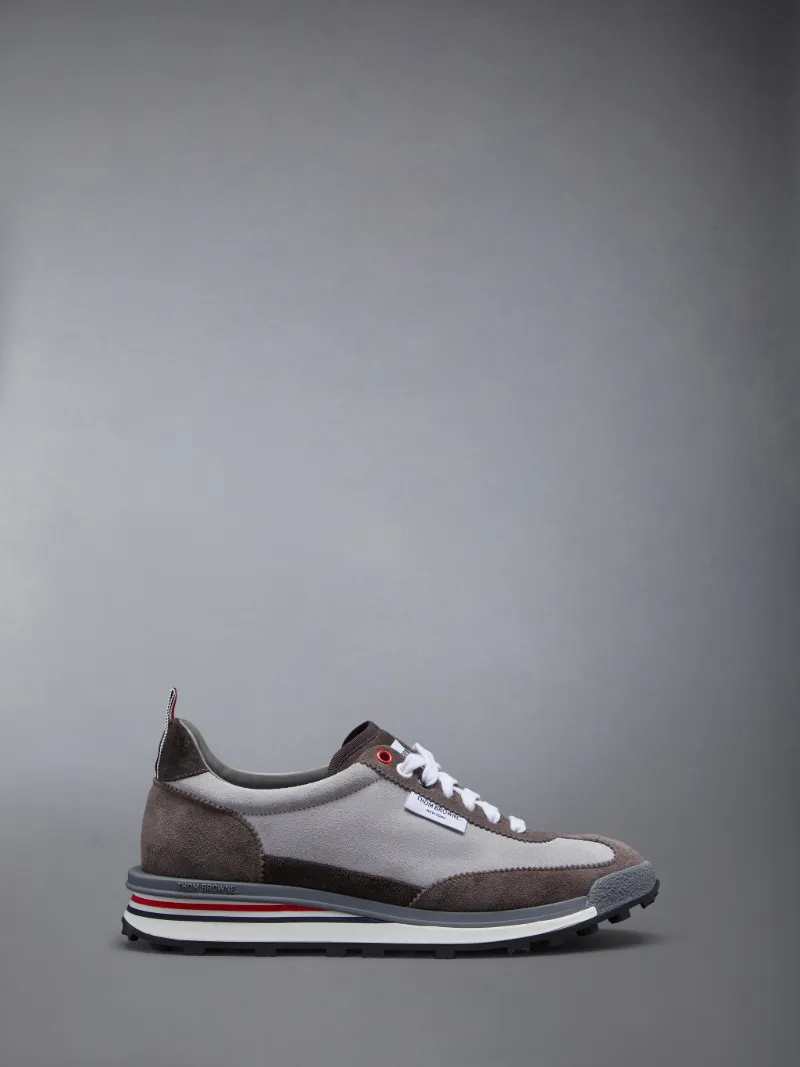 Light Grey Kid Suede Tech Runner Light Grey Kid Suede Tech Runner