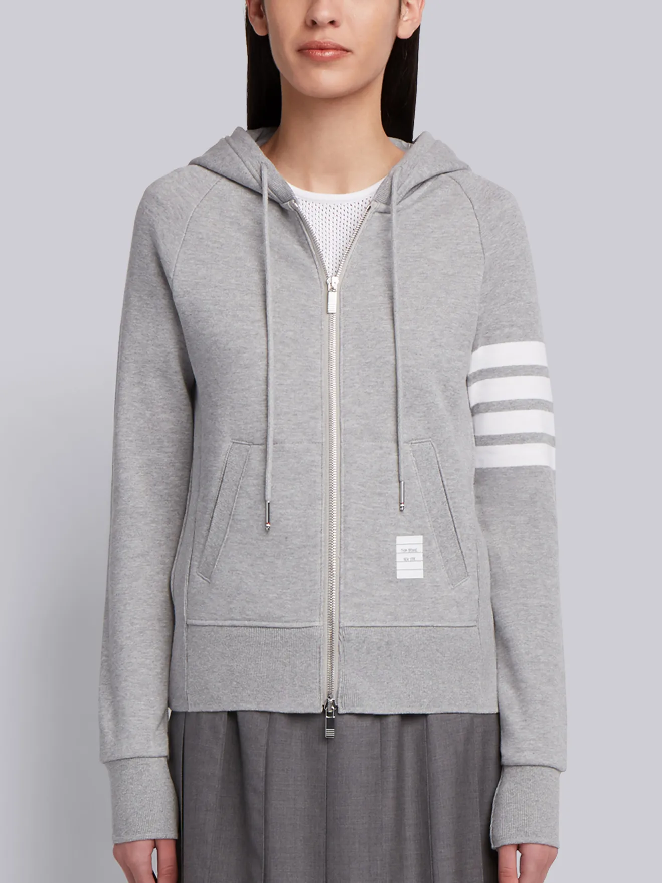 light grey zip up hoodie womens