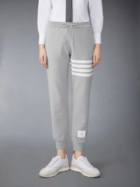 Thom 2024 Browne LIGHT GREY COTTON 4-BAR STRIPE CLASSIC SWEATPANT