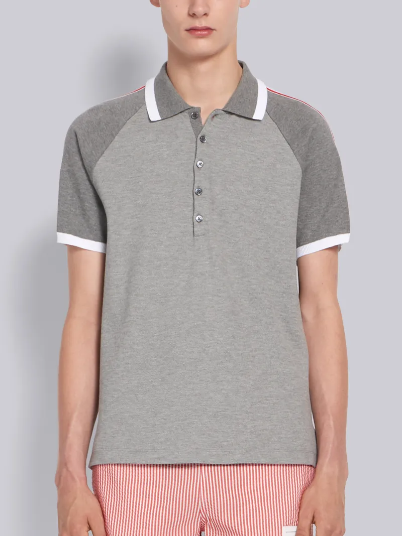 raglan sleeve polo