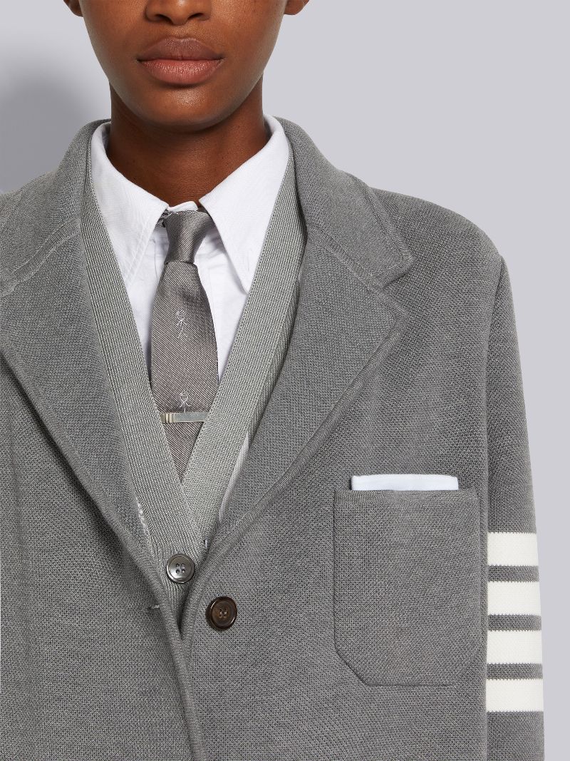 light grey short jacket