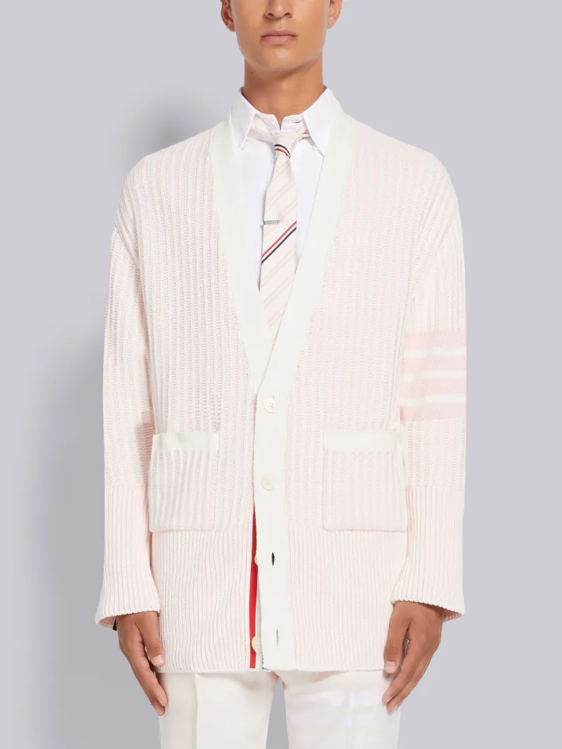 Thom browne pink clearance cardigan