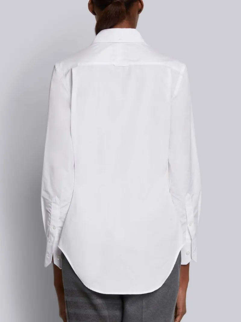 logo-patch cotton shirt